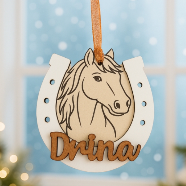 Bola de navidad caballo